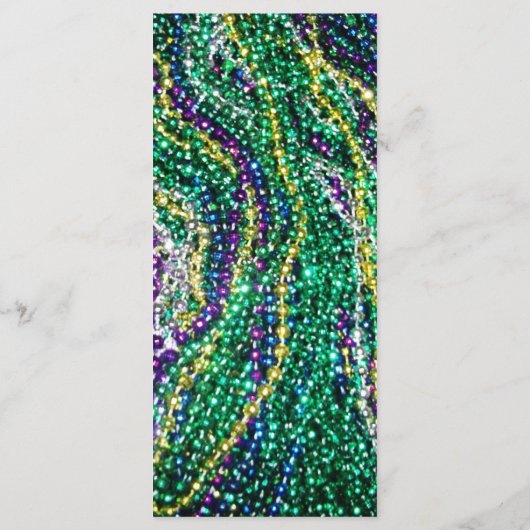 Mardi Gras Menu Menükarte (Rückseite)