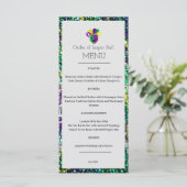 Mardi Gras Menu Menükarte (Stehend Vorderseite)