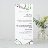 Mardi Gras Menu Menükarte (Stehend Vorderseite)
