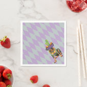 Mardi Gras Min Button Serviette (Beispiel)