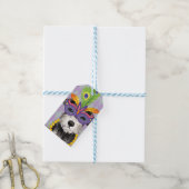 Mardi Gras Mini Schnauzer Geschenkanhänger (Mit Garn)