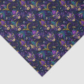 Mardi Gras mit goldgelben Masken Seidenpapier (Ausschnitt)