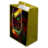 "Mardi Gras" (Mittel) Geschenktasche Mittlere Geschenktüte (Rückseite Schrägansicht)