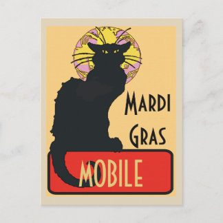 Mardi Gras, mobil, AL Postkarte