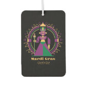 Mardi Gras Mom 2026 Queen Autolufterfrischer (Vorderseite)