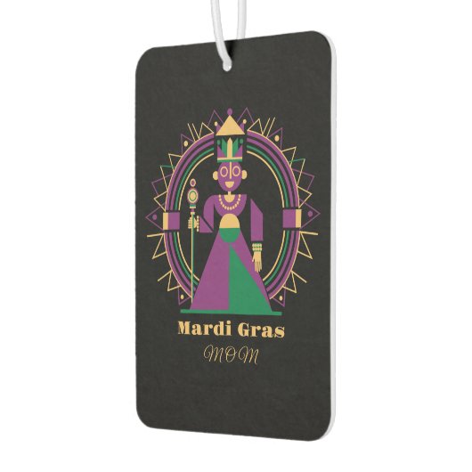 Mardi Gras Mom 2026 Queen Autolufterfrischer (Links)