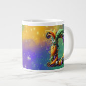 Mardi Gras Monogram Initial D Jumbo-Tasse (Vorderseite Rechts)