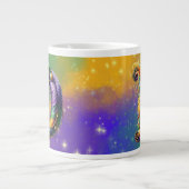 Mardi Gras Monogram Initial D Jumbo-Tasse (Vorderseite)