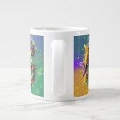 Mardi Gras Monogram Initial G Jumbo-Tasse (Rückseite)