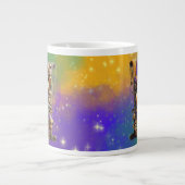 Mardi Gras Monogram Initial H Jumbo-Tasse (Vorderseite)