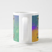 Mardi Gras Monogram Initial I Jumbo-Tasse (Rückseite)
