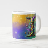 Mardi Gras Monogram Initial I Jumbo-Tasse (Vorderseite Rechts)