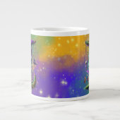 Mardi Gras Monogram Initial I Jumbo-Tasse (Vorderseite)