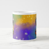 Mardi Gras Monogram Initial S Jumbo-Tasse (Vorderseite)