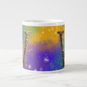 Mardi Gras Monogram Initial W Jumbo-Tasse (Vorderseite)