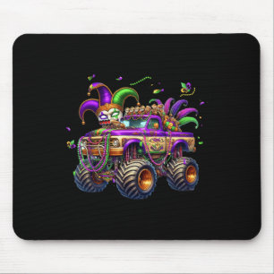 Mardi Gras Monster Truck Kinder Kleinkinder New Or Mousepad