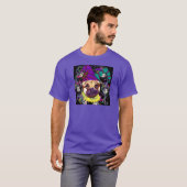 MARDI GRAS MOPS T-Shirt (Vorne ganz)