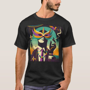 Mardi Gras Mr. Death the Raucher Man T-Shirt