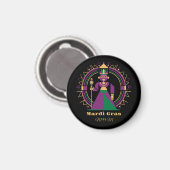Mardi Gras Mutter 2026 Königin Magnet (Vorderseite/Rückseite)