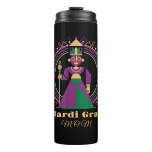 Mardi Gras Mutter 2026 Königin Thermosbecher