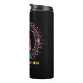 Mardi Gras Mutter 2026 Königin Thermosbecher (Nach rechts gedreht)