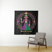 Mardi Gras Mutter 2026 Königin Wandteppich (Beispiel)
