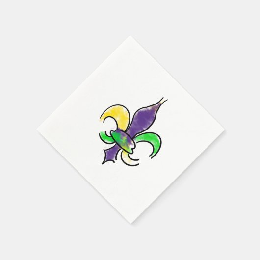 Mardi Gras Napkin Serviette (Ecke)