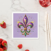 Mardi Gras Napkin Serviette (Beispiel)