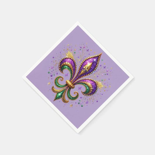 Mardi Gras Napkin Serviette (Ecke)