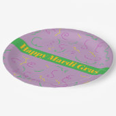 Mardi Gras Napkins Pappteller (Schrägansicht)