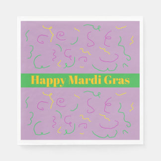 Mardi Gras Napkins Serviette