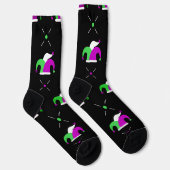 Mardi Gras Narrenhut Crew Socken (Rechts)