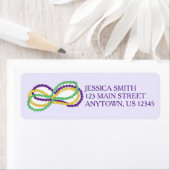 Mardi Gras Necklace Beads Bourbon Street NOLA (Insitu)