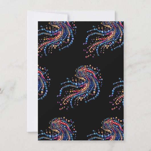 Mardi Gras New Orleans Abend Party Einladung (Rückseite)