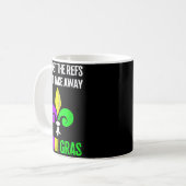 Mardi Gras New Orleans Funny Football Gift  Kaffeetasse (Vorderseite Links)