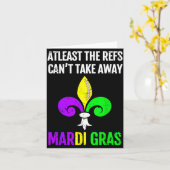 Mardi Gras New Orleans Funny Football Gift  Karte (Gelbe Blume)