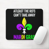 Mardi Gras New Orleans Funny Football Gift Mousepad (Mit Mouse)