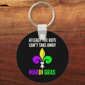 Mardi Gras New Orleans Funny Football Gift Schlüsselanhänger (Vorderseite)