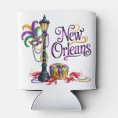 Mardi Gras New Orleans illustration Dosenkühler (Rückseite)