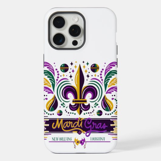 Mardi Gras New Orleans iPhone Hülle (Rückseite)