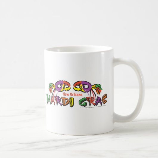 Mardi Gras New Orleans Kaffeetasse (Rechts)