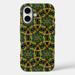 Mardi Gras New Orleans Lila Green Gold iPhone 16 Hülle