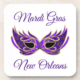 Mardi Gras New Orleans Mask Getränkeuntersetzer
