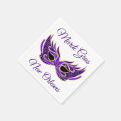 Mardi Gras New Orleans Mask Serviette (Ecke)