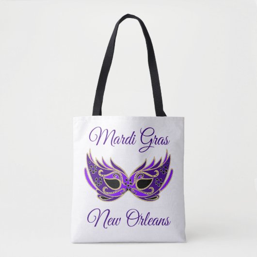 Mardi Gras New Orleans Mask Tasche (Vorderseite)