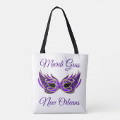 Mardi Gras New Orleans Mask Tasche (Rückseite)
