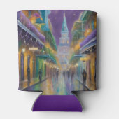 Mardi Gras New Orleans Name Man Maske Blaue Augen Dosenkühler (Rückseite)