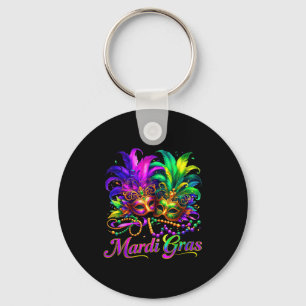 Mardi Gras New Orleans Party Feder Maske Männer Fr Schlüsselanhänger