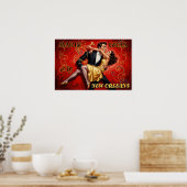 Mardi Gras New Orleans Plakat (Küche)