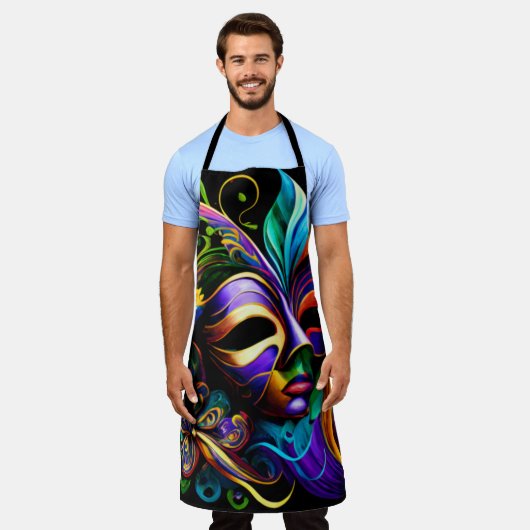 Mardi Gras New Orleans Schürze (Getragen)